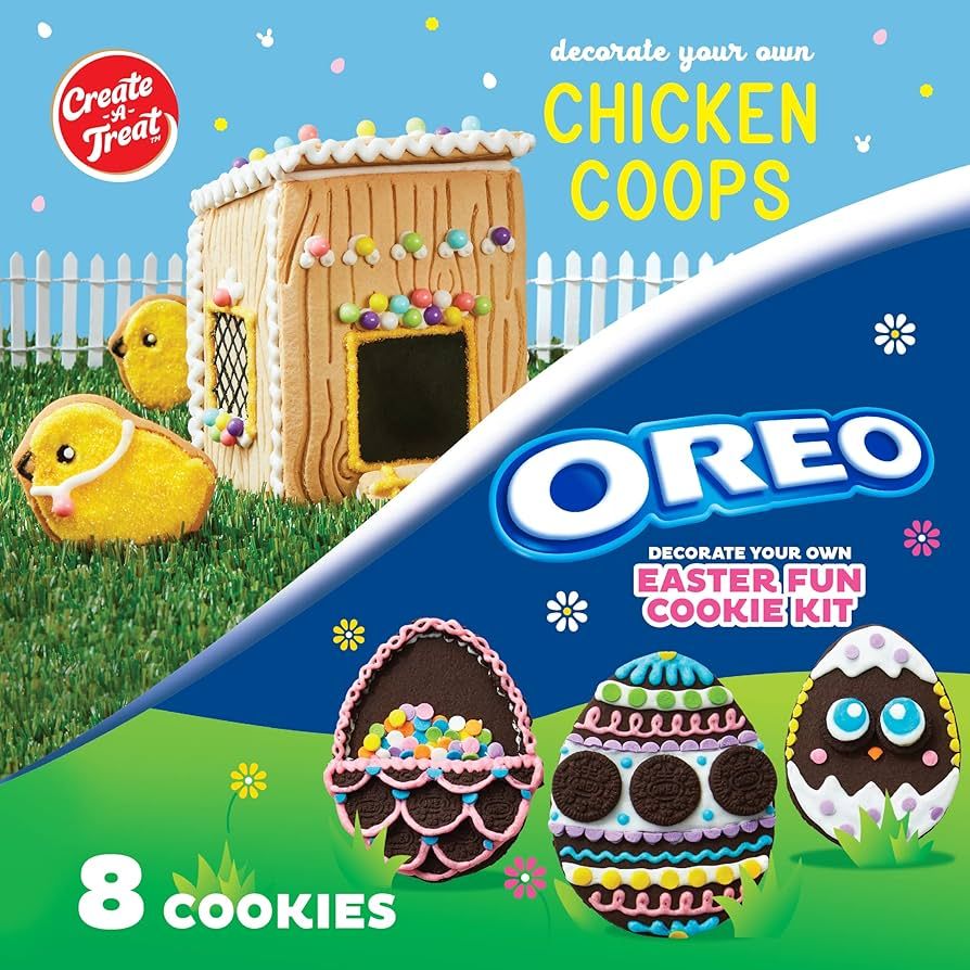 Create-A-Treat Easter Basket Stuffers, OREO Easter Cookie Decorating Kit, 14.38 oz and Chicken Co... | Amazon (US)