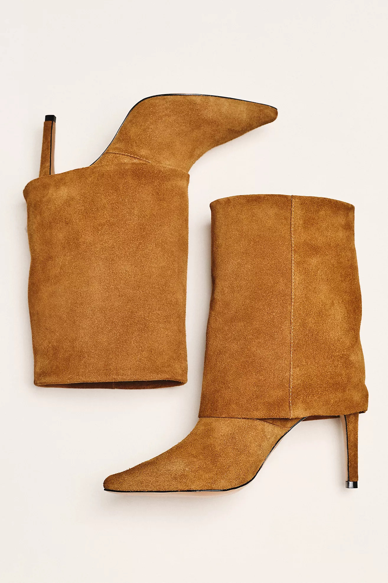 By Anthropologie Foldover Suede Ankle Boots | Anthropologie (US)