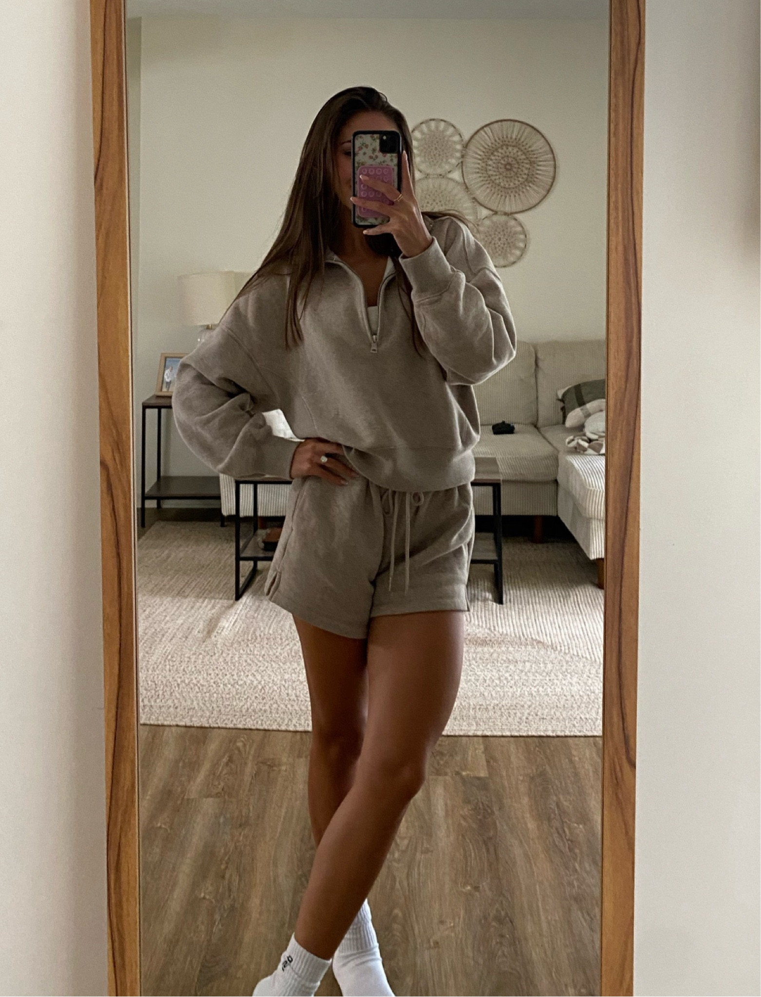 My favorite cozy shorts and sweatshirt set! I love how the quarter zip adds some style! 

#LTKSaleAlert #LTKGiftGuide #LTKCyberWeek