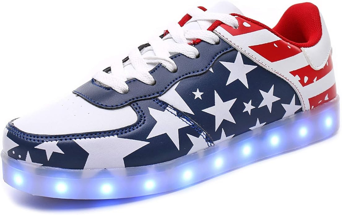 Adults Patriotic Flag Shoes for Men Women USA America Fashion Sneakers President Independence | Amazon (US)