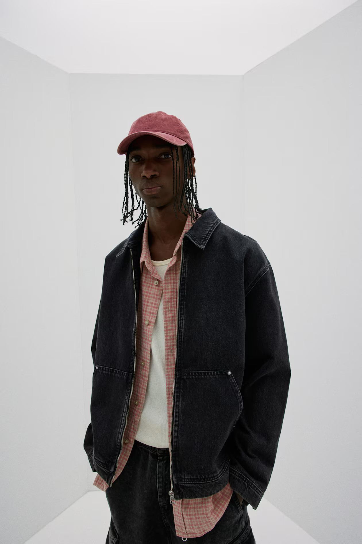 Utility-Jacke in Loose Fit - Denimschwarz - Men | H&M DE | H&M (DE, AT, CH, NL, FI)
