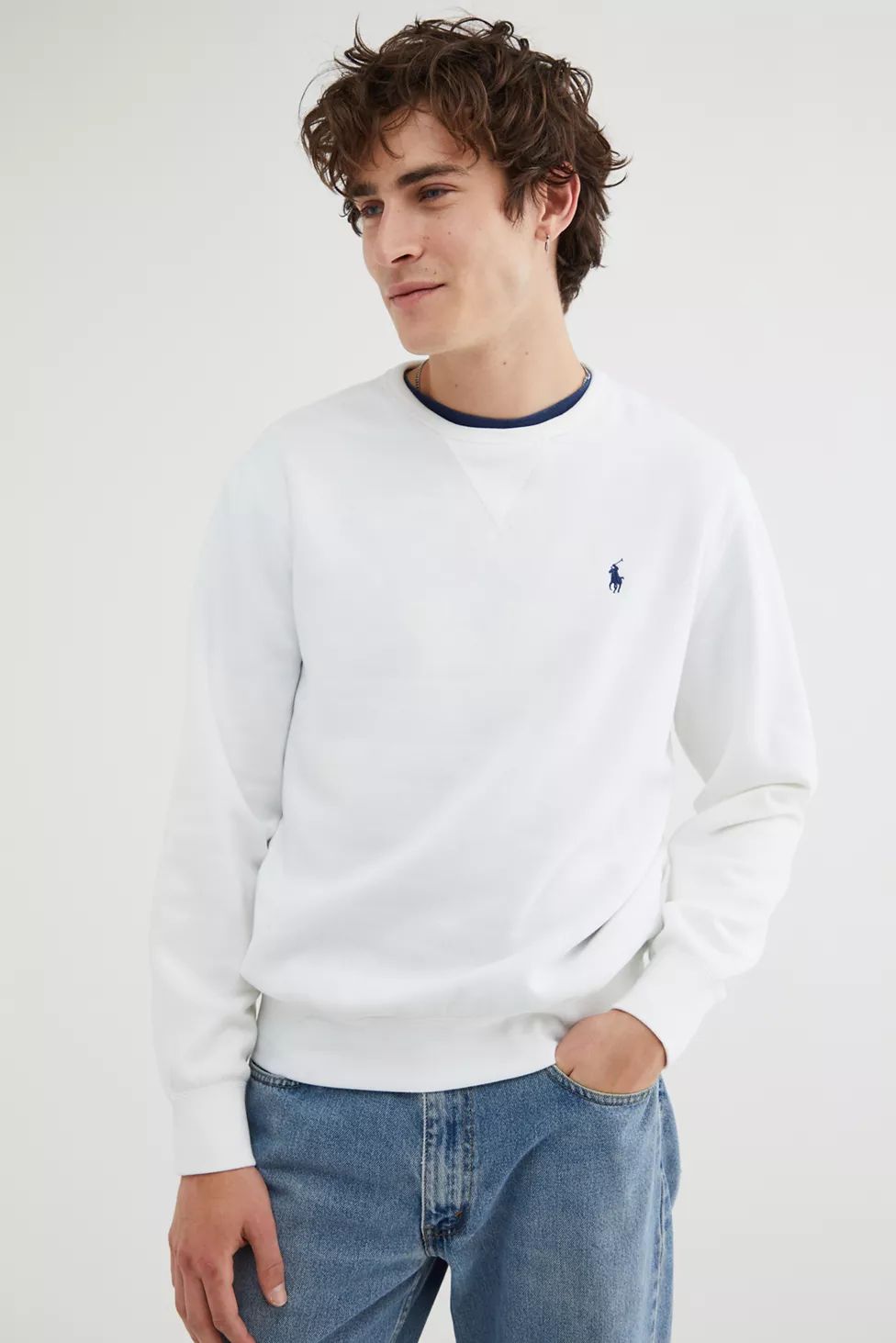 Polo Ralph Lauren Solid Crew Neck Sweatshirt | Urban Outfitters (US and RoW)