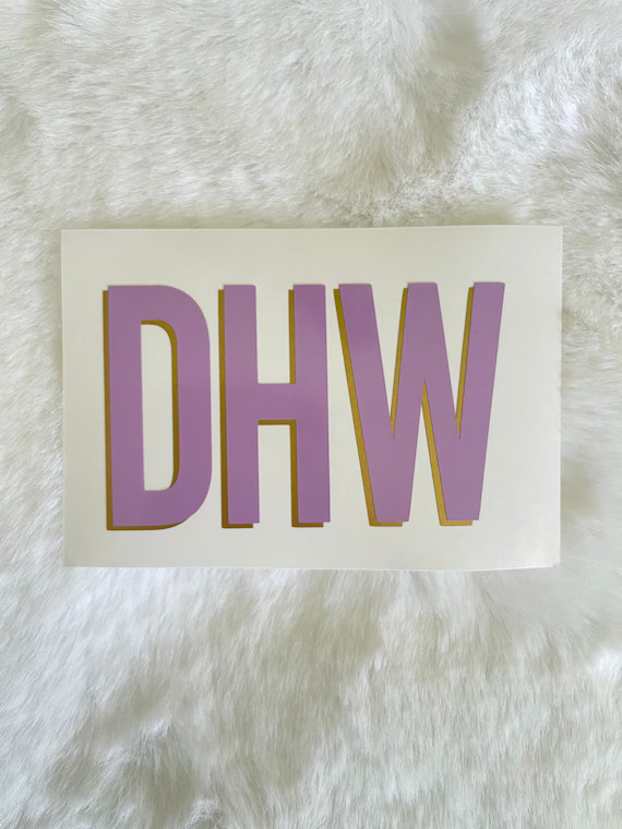 Double Layer Monogram Decal | Two Color Monogram Decal | Decal for Phone, Tumbler, Car, Luggage |... | Etsy (US)