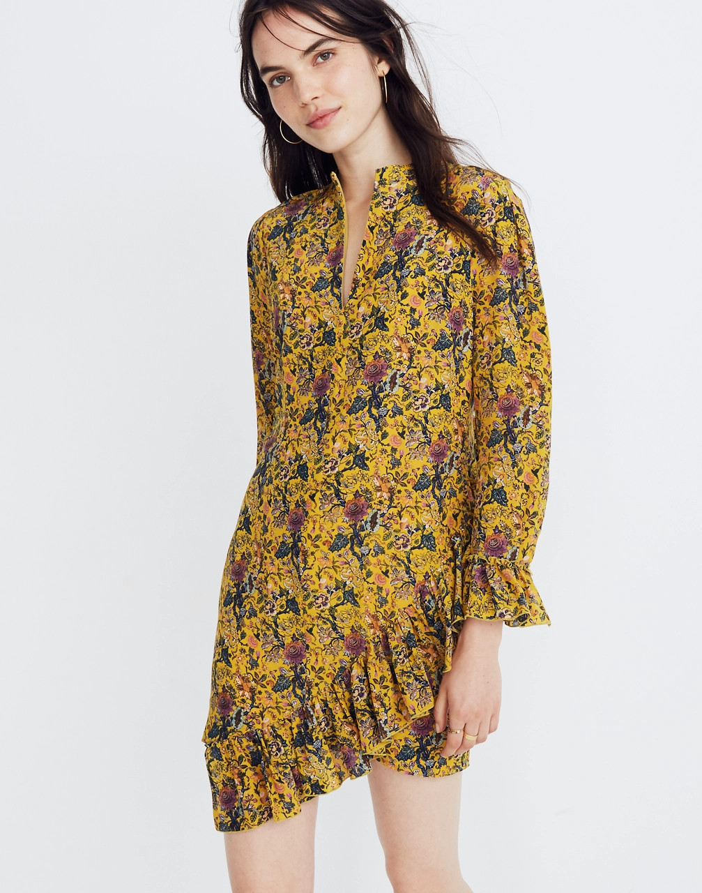 Madewell x Karen Walker® Silk Floral Loretta Dress | Madewell