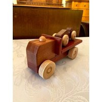 Heirloom Toys, Wood Toddlers Toy, Toy Car Truck Train, Natural Toys - Tow And | Etsy (US)