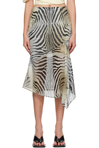 Gray Mae Midi Skirt | SSENSE