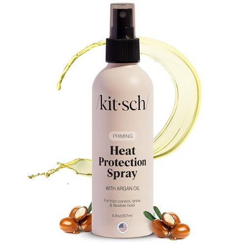 Kitsch Heat Protection Spray for Hair – Heat Protectant for Hair with Argan Oil – Styling Hair Spray for Frizz Control, Shine & Damage Protection – Protects Strands | Ideal Gifts for Women – 6.8oz | Amazon (US)