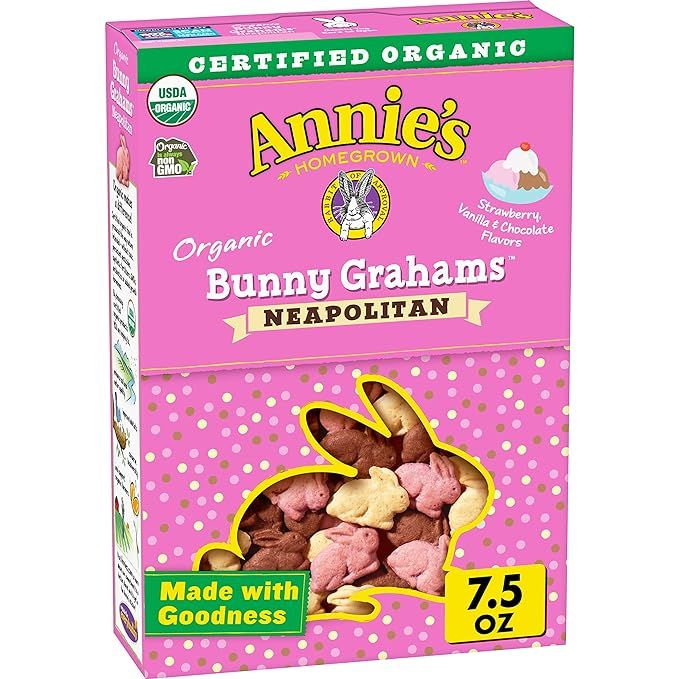 Annie's Organic Bunny Grahams Snacks, Neapolitan, 7.5 oz. | Amazon (US)