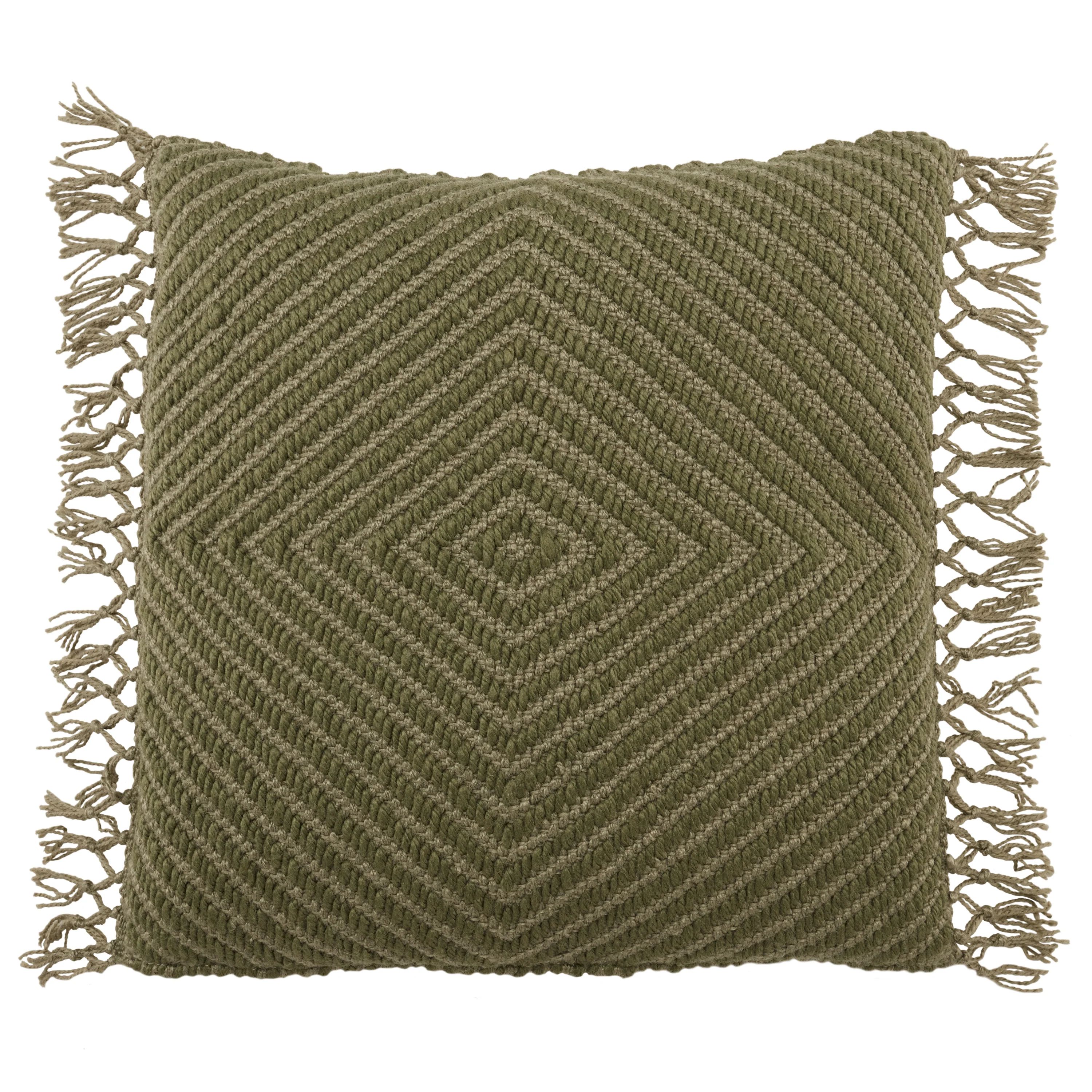 Tallis Maritima Indoor/Outdoor Green Pillow | Burke Decor