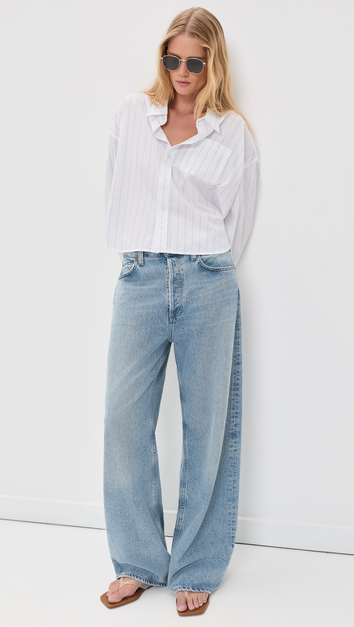 Denimist Bailey Cropped Button Down Shirt | Shopbop | Shopbop