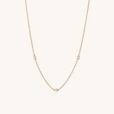 Satellite Necklace White Sapphire | Mejuri (Global)