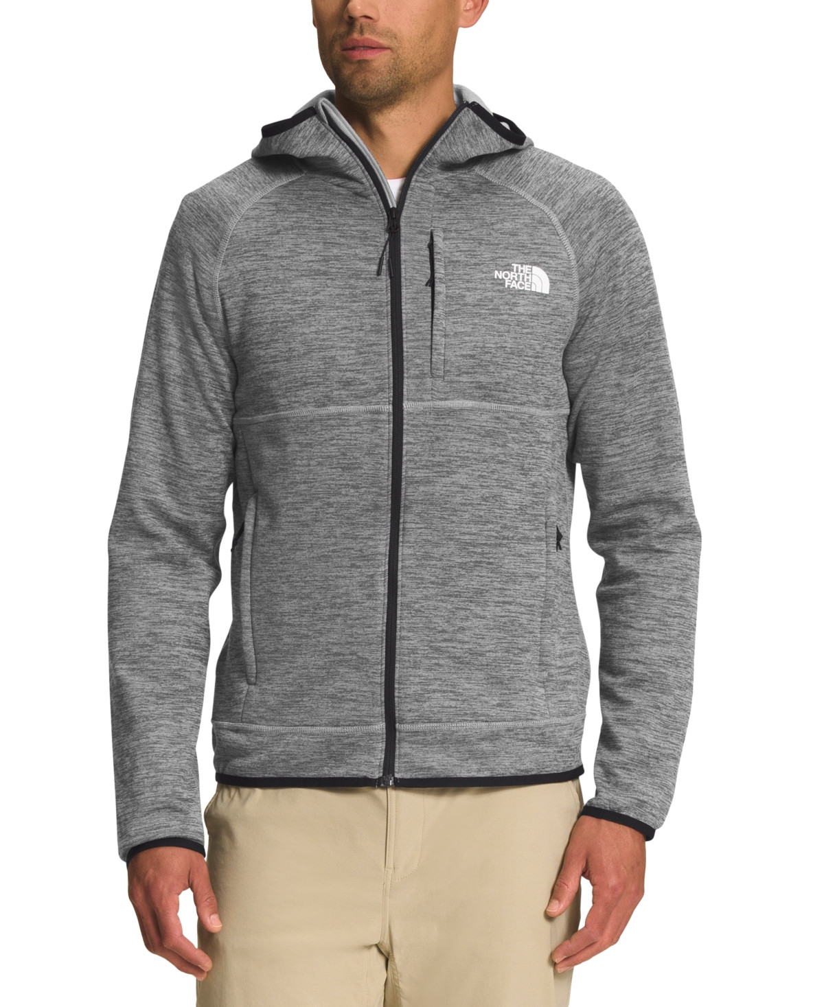 The North Face Men's Canyonlands Fleece Hoodie Jacket - Tnf Medium Grey Heather-npf | Macy's