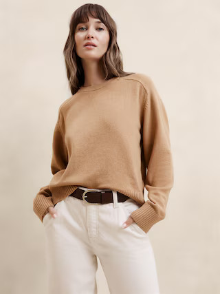 Perfectly Soft Crew-Neck Sweater | Banana Republic Factory