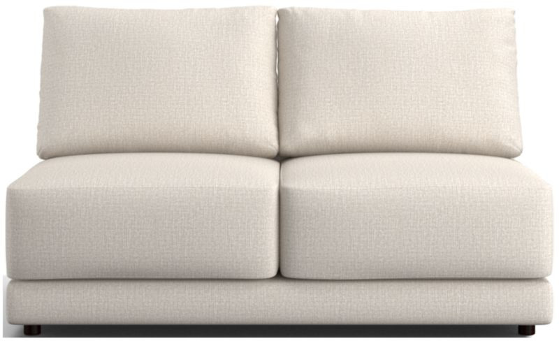 Gather Deep Armless Loveseat + Reviews | Crate & Barrel | Crate & Barrel