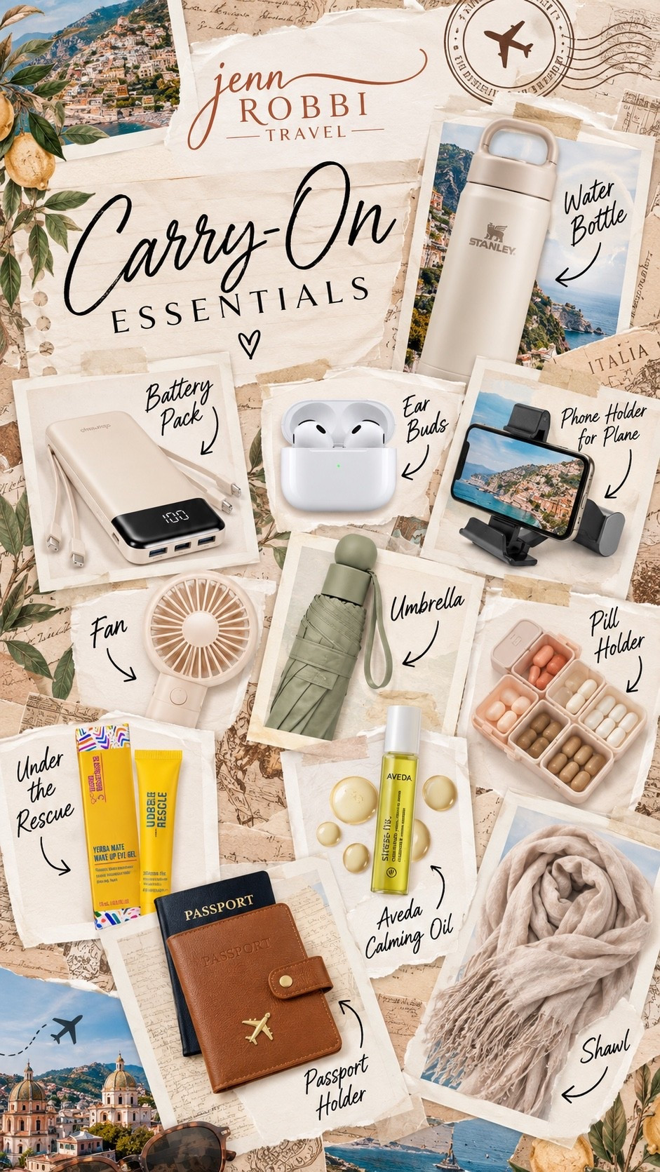 My favorite carry on essentials! I keep in my book bag and replenish when needed! ✈️ #travelessentials #carryon