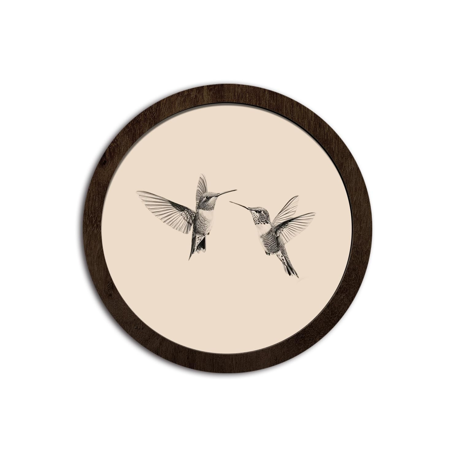 CFFJLHN Vintage Spring Hummingbird Bird Wall Art Decor, Farmhouse Neutral Sketch Minimalist Love ... | Amazon (US)