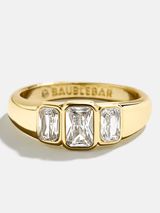 Sofie Ring - Clear/Gold | BaubleBar (US)