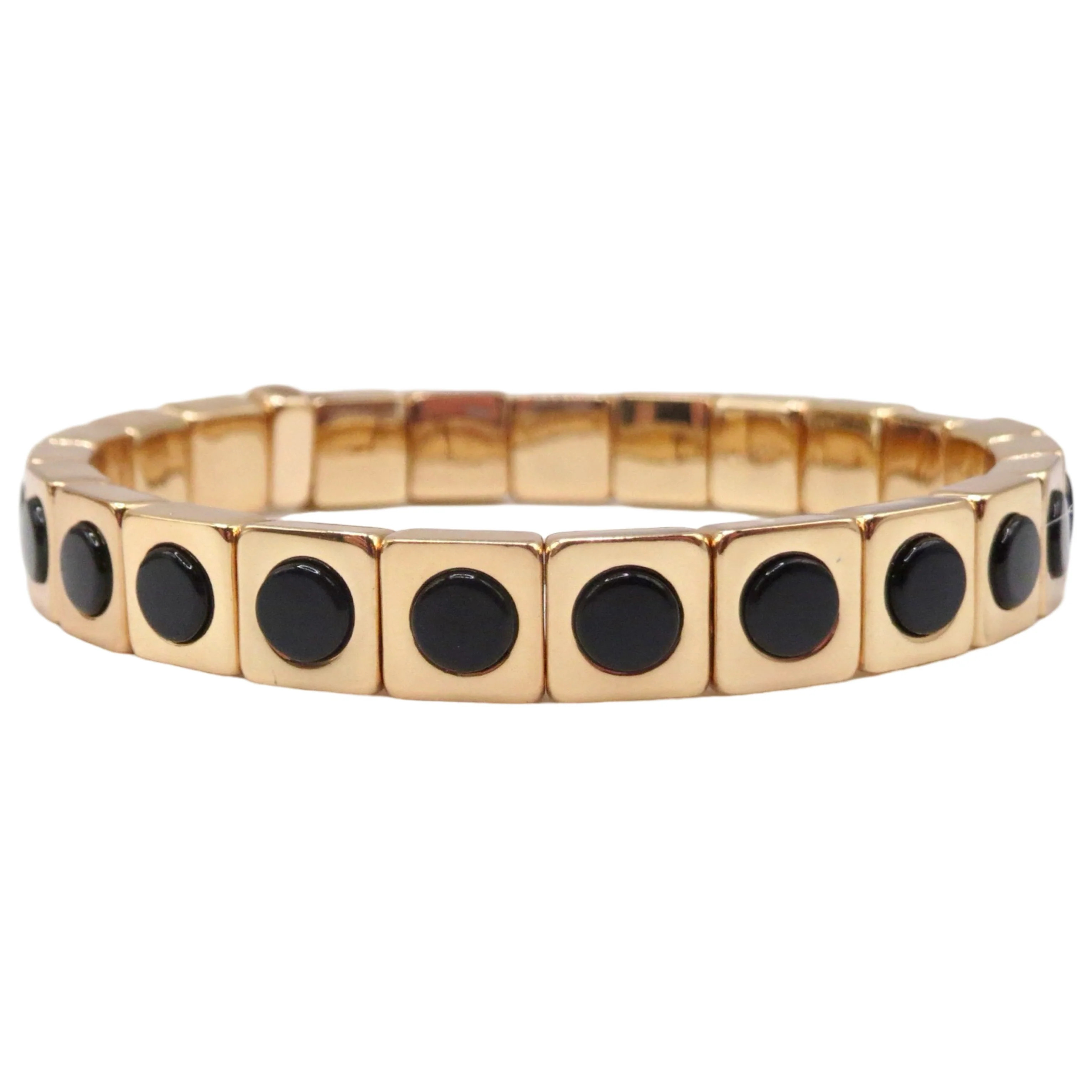 The Black Full Stud Bracelet | La Lumiere NY