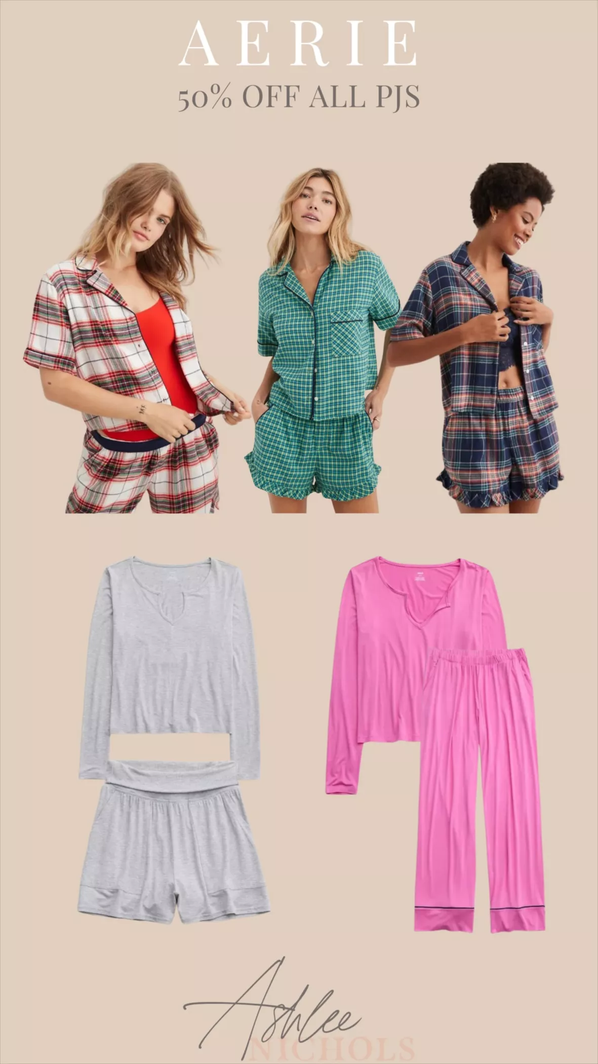 Aerie Flannel Pajama Shirt curated on LTK