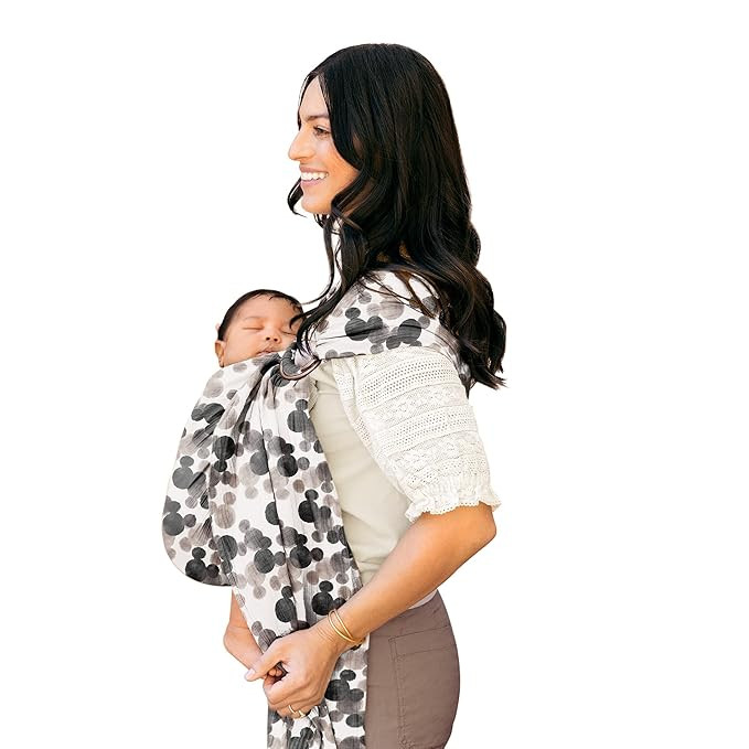 Moby Ring Sling Carrier | Watercolor Mickey Mouse | Hands-Free, Versatile Support for Mothers, Fa... | Amazon (US)