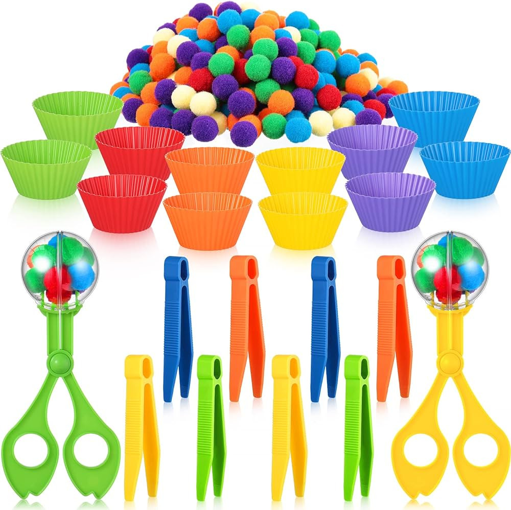 Amazon.com: 142 Pieces Fine Motor Skills Handy Scooper Set Sensory Bin Filler Includes 12 Sorting... | Amazon (US)