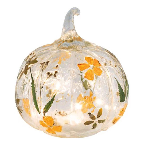 Mud Pie LED Glass Pumpkin | Scheels