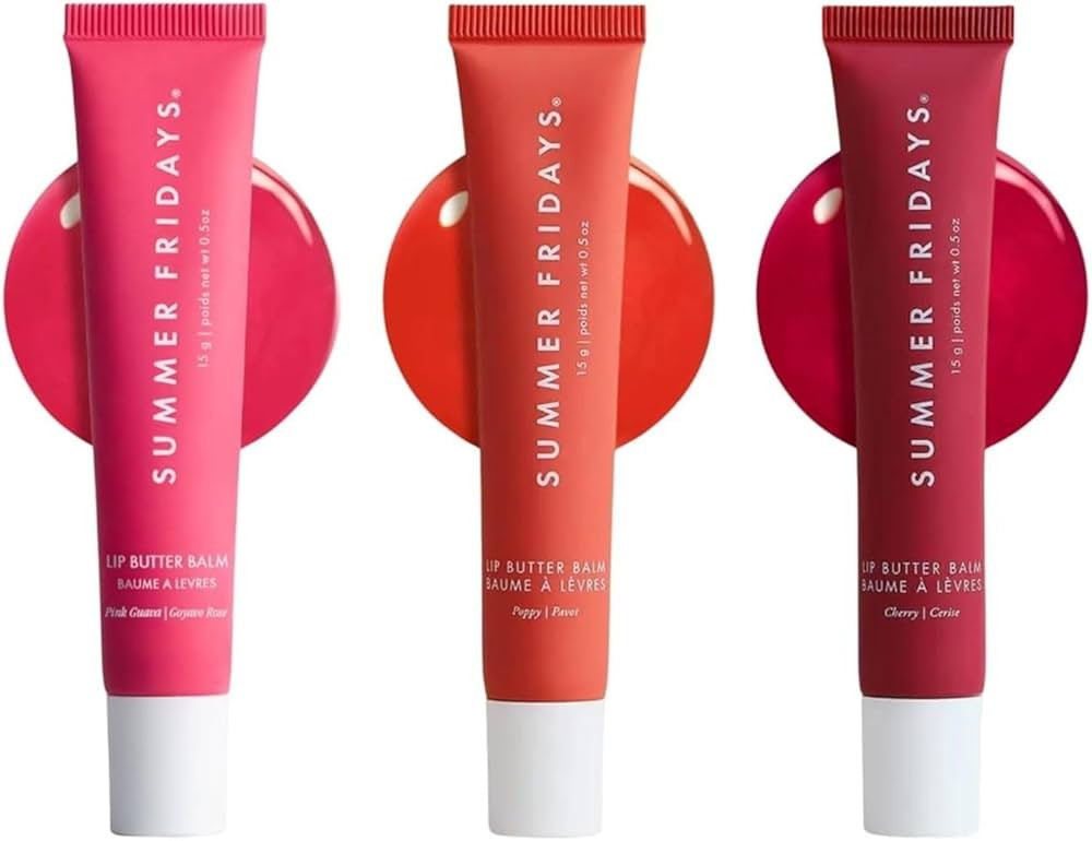 Summer Fridays Lip Butter Balm Summer Fruit Trio - Tinted Hydrating Lip Balm for Instant Moisture... | Amazon (US)