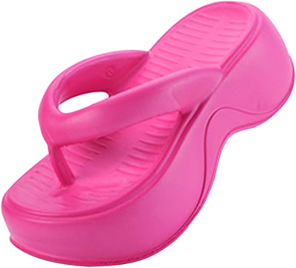 Harssidanzar Womens Platform Flip Flops EVA – Trendy Thong Sandals for Casual & Beach HL233 | Amazon (US)