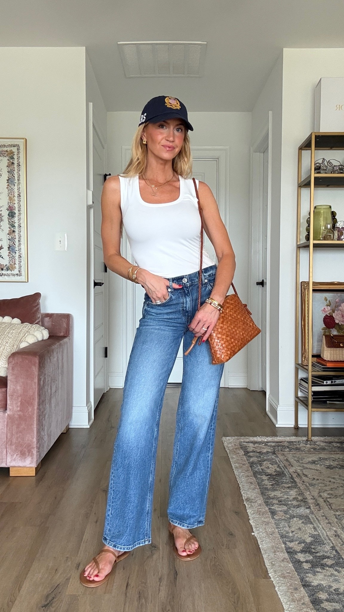 Simple 4th of July outfit idea! 

White tank: wearing XS long length 

Jeans: run TTS

Sandals: run small

#LTKootd #LTKgrwm #LTKSeasonal
