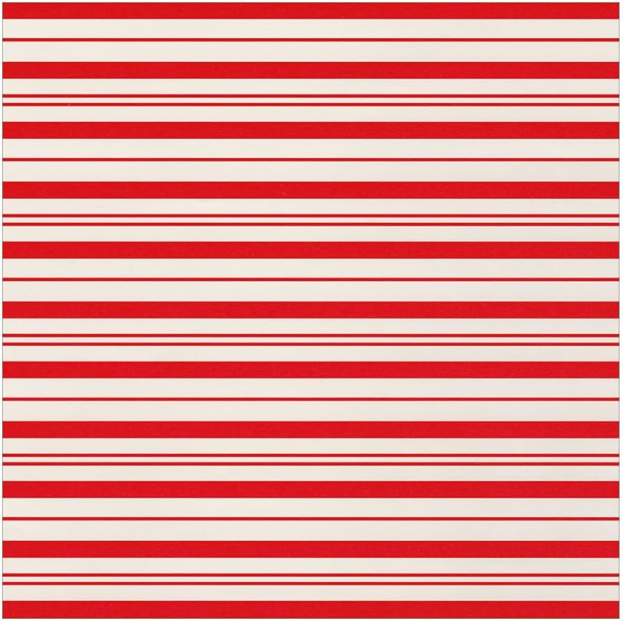 Caspari Candy Stripe Red & White Roll Wrap - includes 1 Roll | Amazon (US)