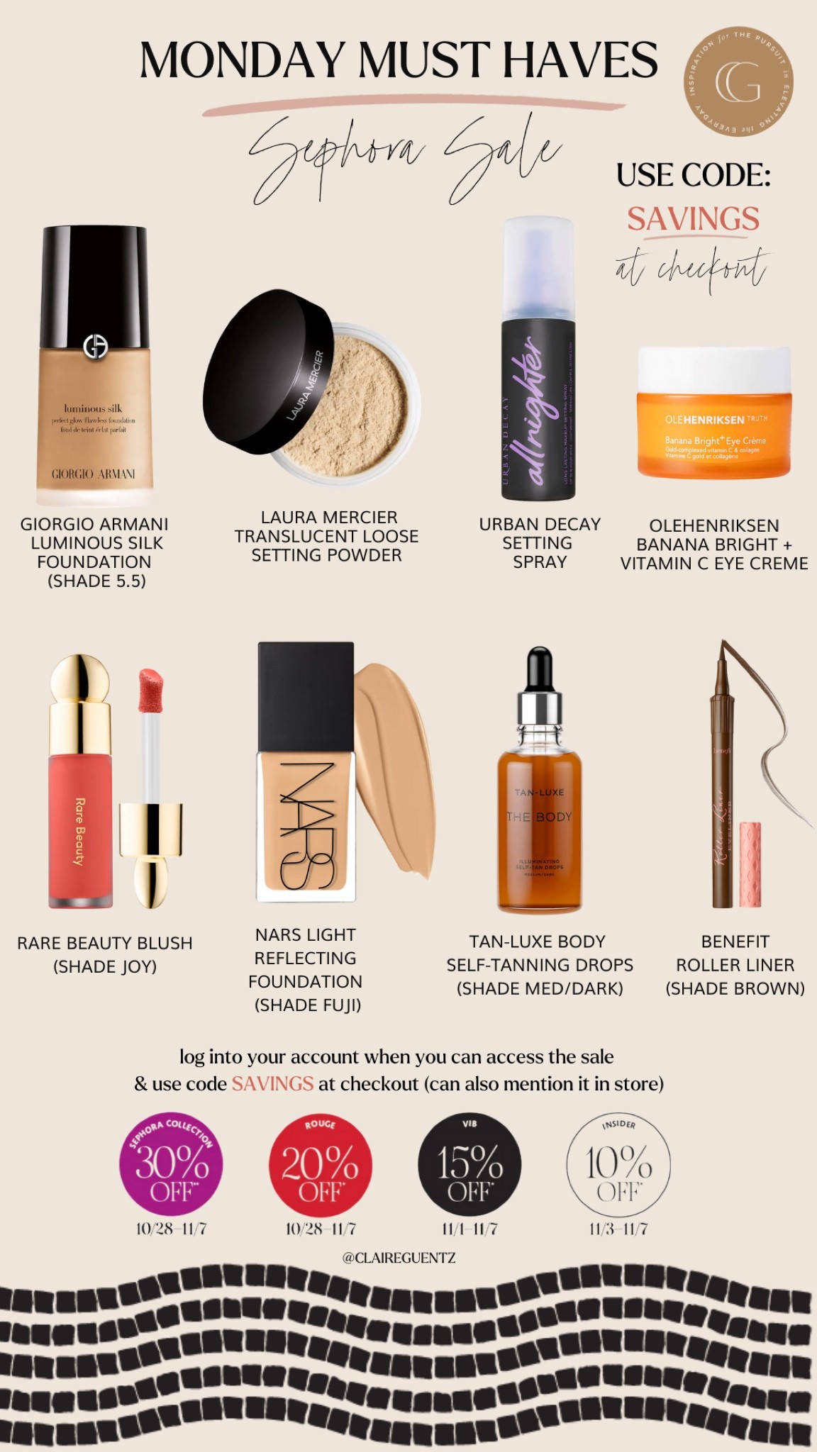 My favorite and best products from the Sephora sale. These are products I continue to buy again & again (except for blush - tried it recently and it’s amazing. The SMALLEST amount goes a long way so it will last you forever & has the prettiest color)  

#LTKunder50 #LTKsalealert #LTKbeauty