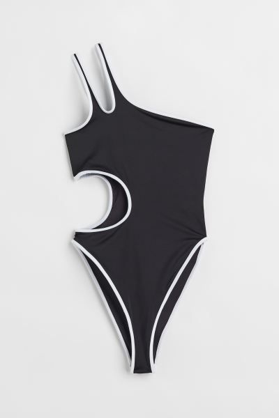 High leg one-shoulder swimsuit | H&M (UK, MY, IN, SG, PH, TW, HK)