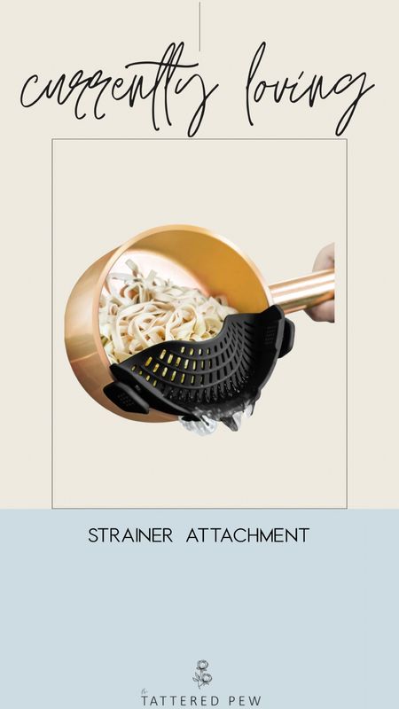 Here is a great kitchen find for those who cook a lot of pasta or other food that needs straining! This attachment makes pasta dishes a breeze - plus, it's easy to clean and you don't have to get a whole strainer dirty! It's also 50% off on Amazon right now...

#LTKfind #competition

#LTKSale #LTKFind #LTKhome