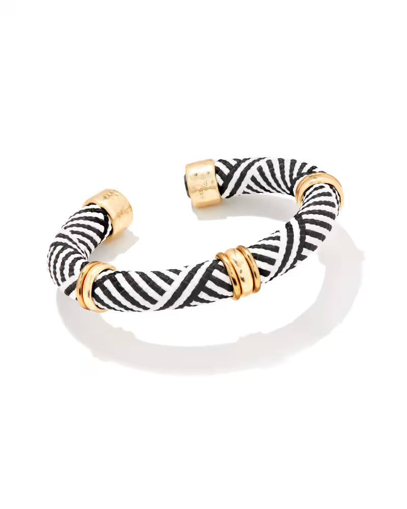 Maya Mixed Metal Cuff Bracelet in Black Mix | Kendra Scott