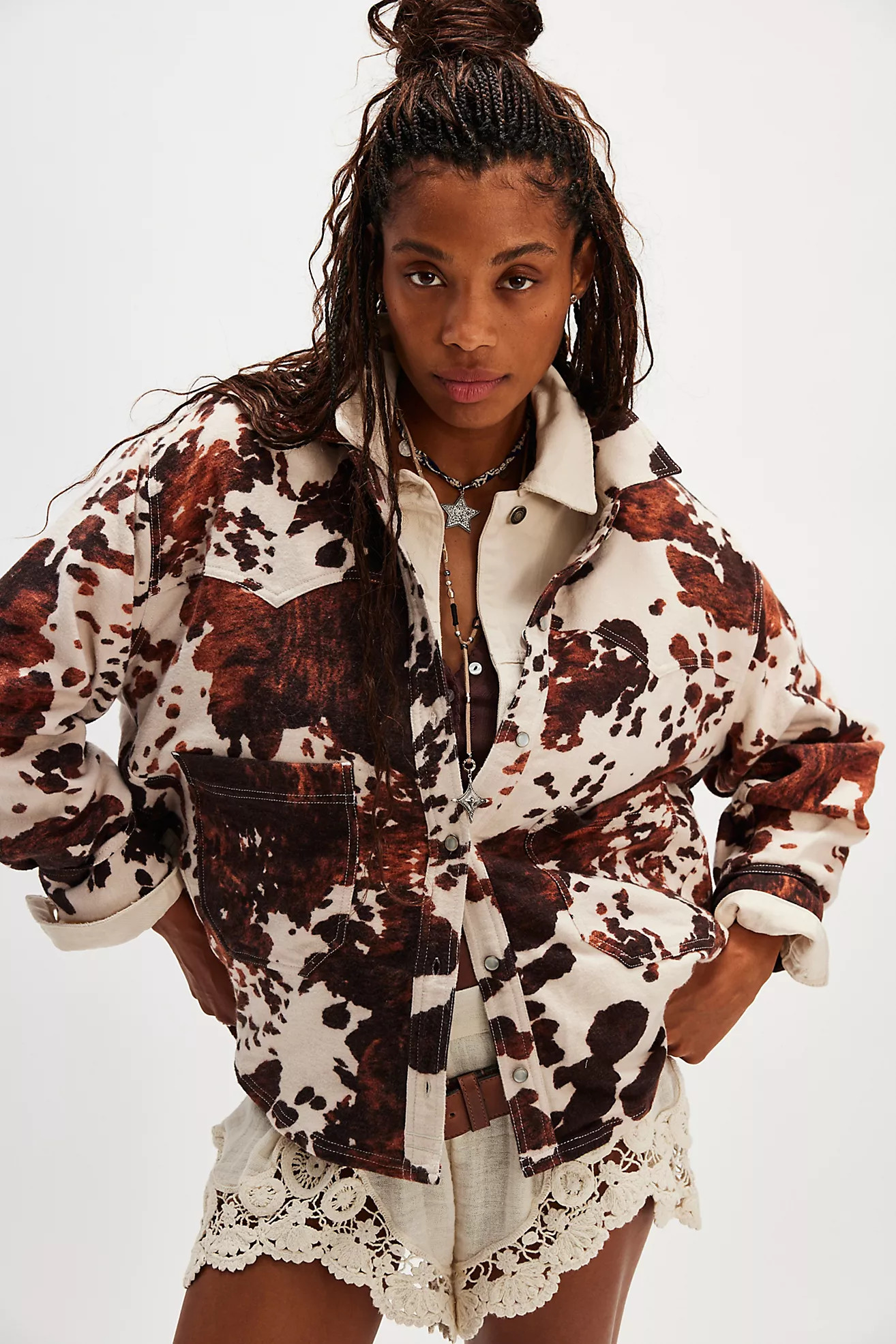 We The Free Calico Flannel Shirt | Free People (Global - UK&FR Excluded)