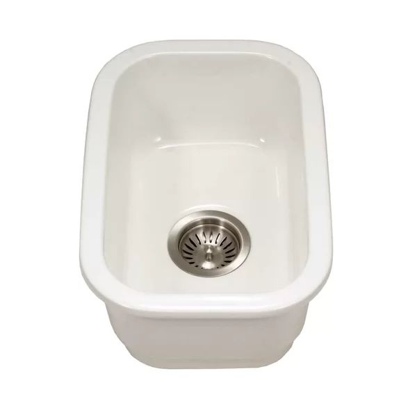 Houzer Platus Undermount Fireclay 13 inch Bar Sink | Wayfair North America