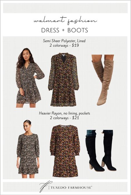 Fall fashion from Walmart under $50!

Fall dresses, fall boots, fall outfit, country festival outfit