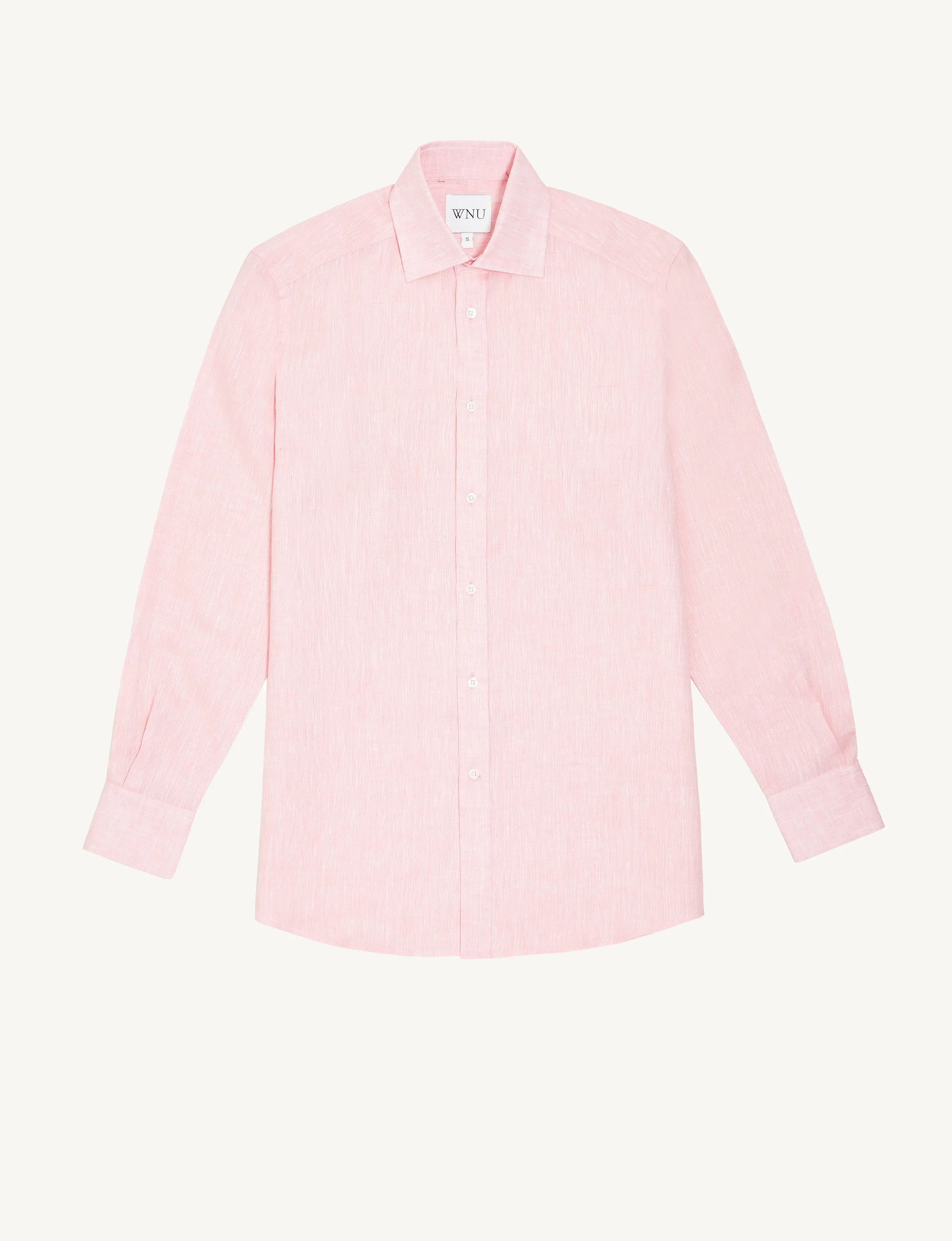 The Boyfriend: Linen, Grapefruit Pink | With Nothing Underneath