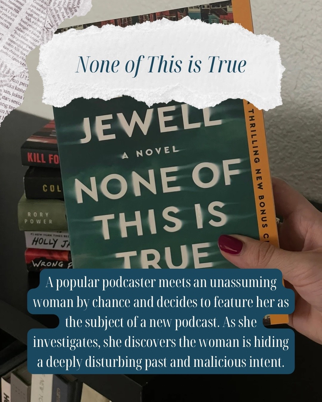 I couldn’t put this book down! Love this thriller author. Perfect spooky read for Halloween.