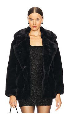 BLANKNYC Faux Fur Coat in Black from Revolve.com | Revolve Clothing (Global)