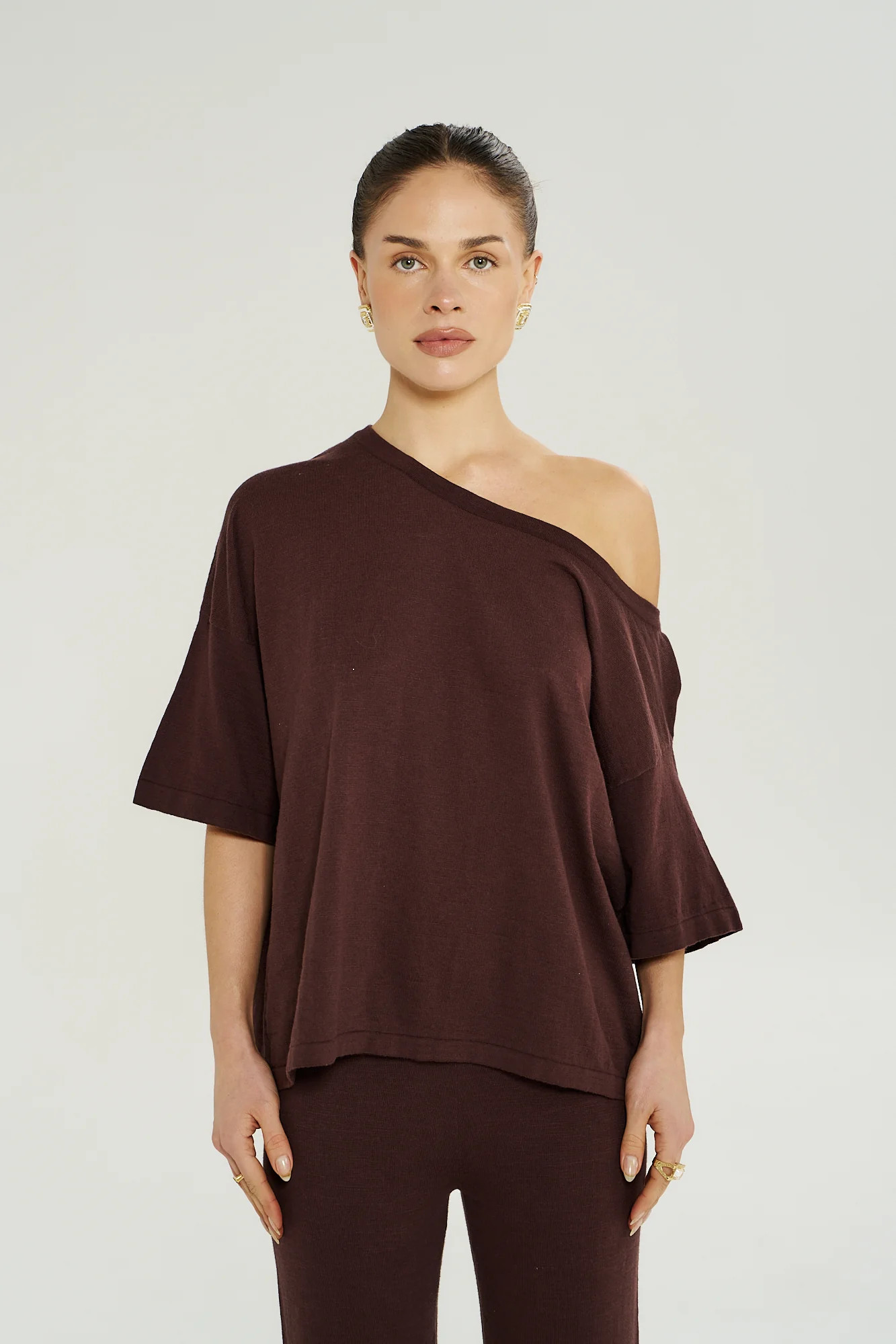 KNIT TEE - CHOCOLAT | Summi Summi