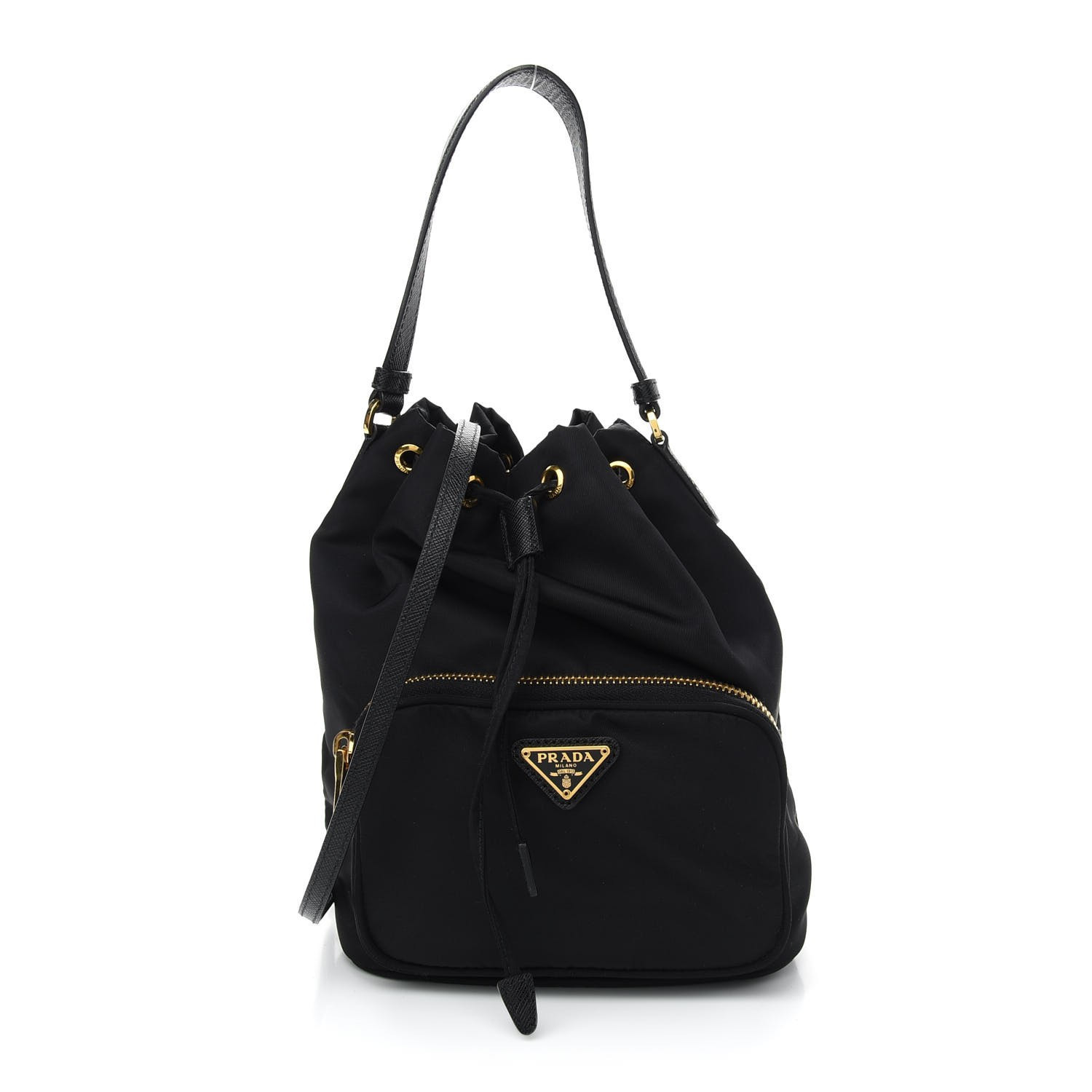 PRADA

Re-Nylon Duet Drawstring Shoulder Bag Black | Fashionphile