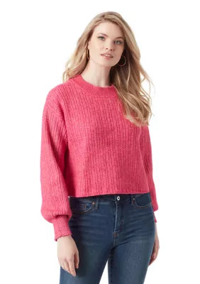 Jessica Simpson Women's Portia Cropped Sweater, Large | Belk
