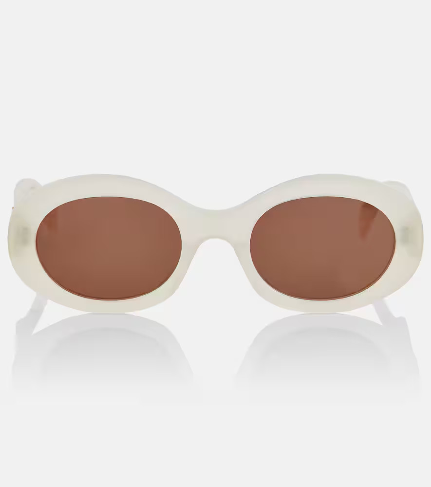 Celine Eyewear Triomphe 01 oval sunglasses | Mytheresa (UK)