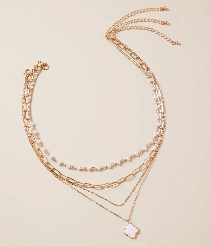 3 Pack Clover Necklace Setboutique by BKEPrice $16.99Shop BOGO 30% Off StylesColor:GoldSHIP ITFR... | Buckle
