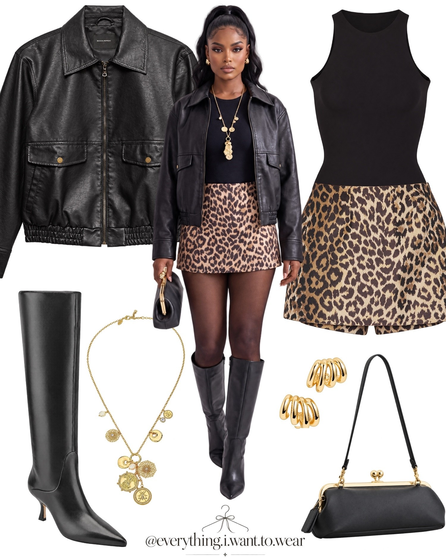 DATE NIGHT, DECIDED 🍷✨

3 looks for tonight — a striped cardigan + croc skirt combo that's equal parts prep and polish, a wrapped white top with snakeskin boots for texture play, and a leather jacket + leopard mini for when you want main character energy.

Swipe to see all 3 →

date night outfit ideas, croc skirt outfit, snakeskin boots outfit, leopard mini skirt, leather jacket outfit, striped cardigan style.

#DateNightOutfit #FallOutfitIdeas #StyleInspo #NightOutLook

#LTKootd