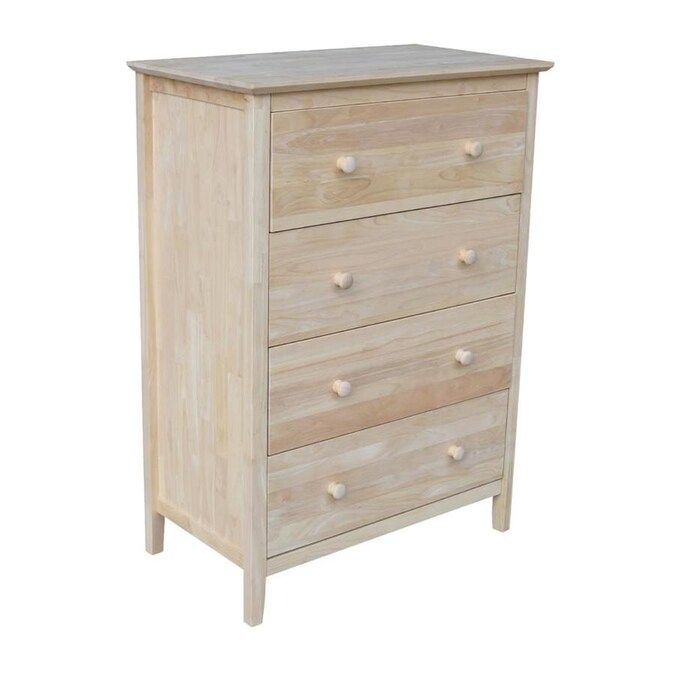 International Concepts Chest with 4 Drawers Lowes.com | Lowe's