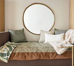 Sedona Oversized Round Mirror | Pottery Barn (US)
