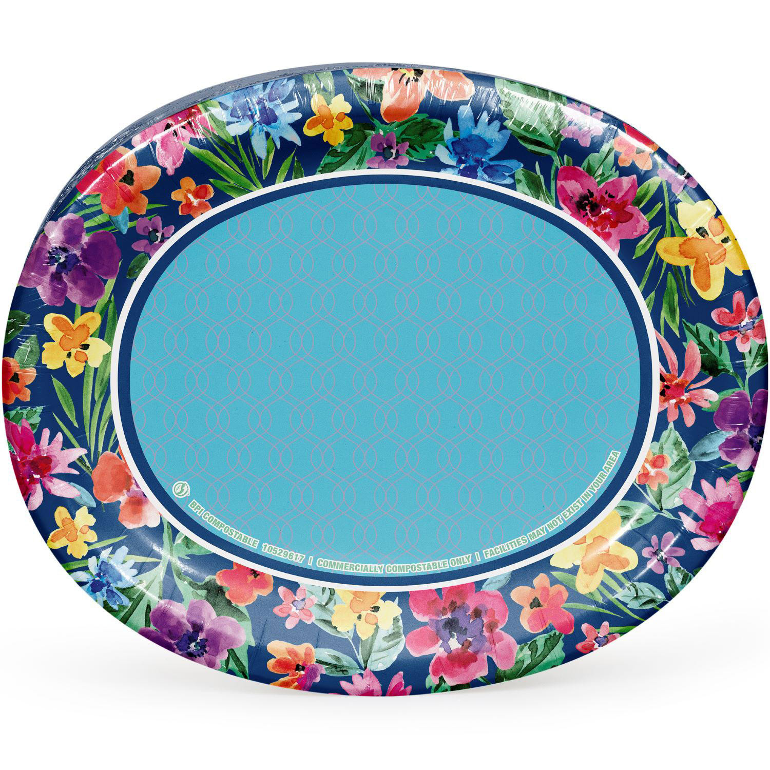 Member's Mark Spring Oval Paper Plates, 10" x 12", 50 ct. | Sam's Club