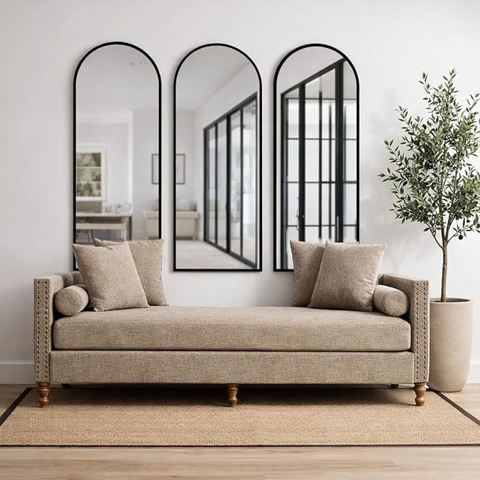 75.2" Oversized Indoor Chaise Lounge, Chenille Upholstered King Size End of Bed Bench with Arms, ... | Amazon (US)